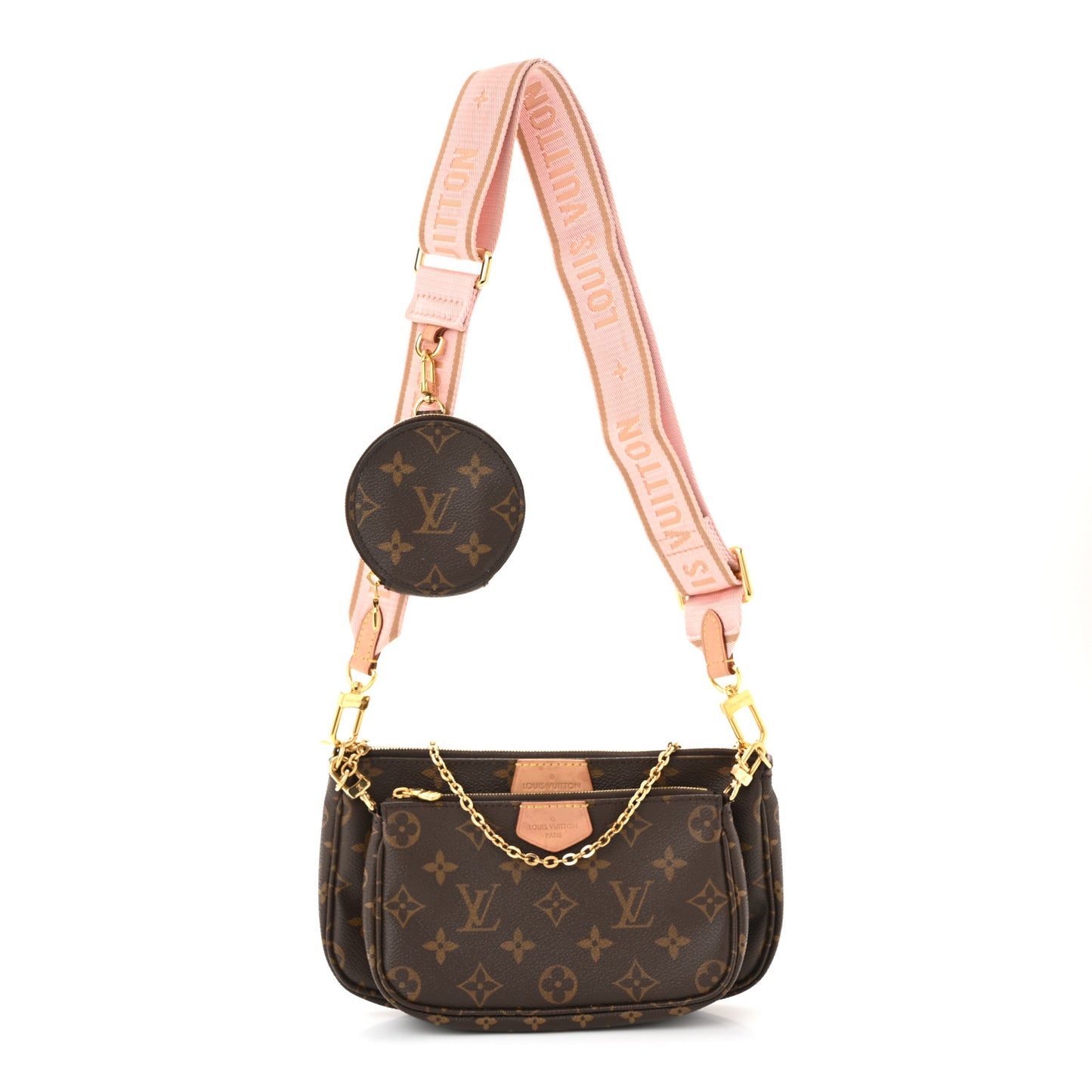 Monogram Multi Pochette Accessories Rose Clair