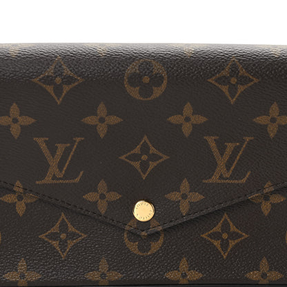 Louis Vuitton Monogram Pochette Felicie Chain Wallet Fuchsia 9 of 11
