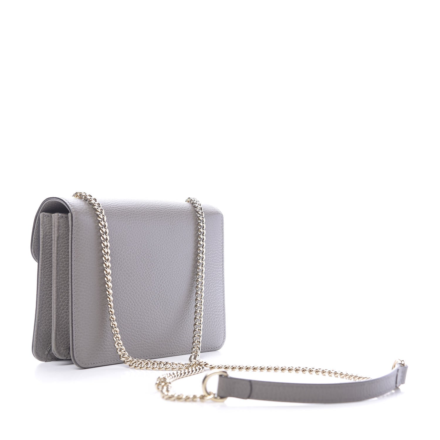 Gucci Dollar Calfskin Small Interlocking G Shoulder Bag Loess 3 of 9