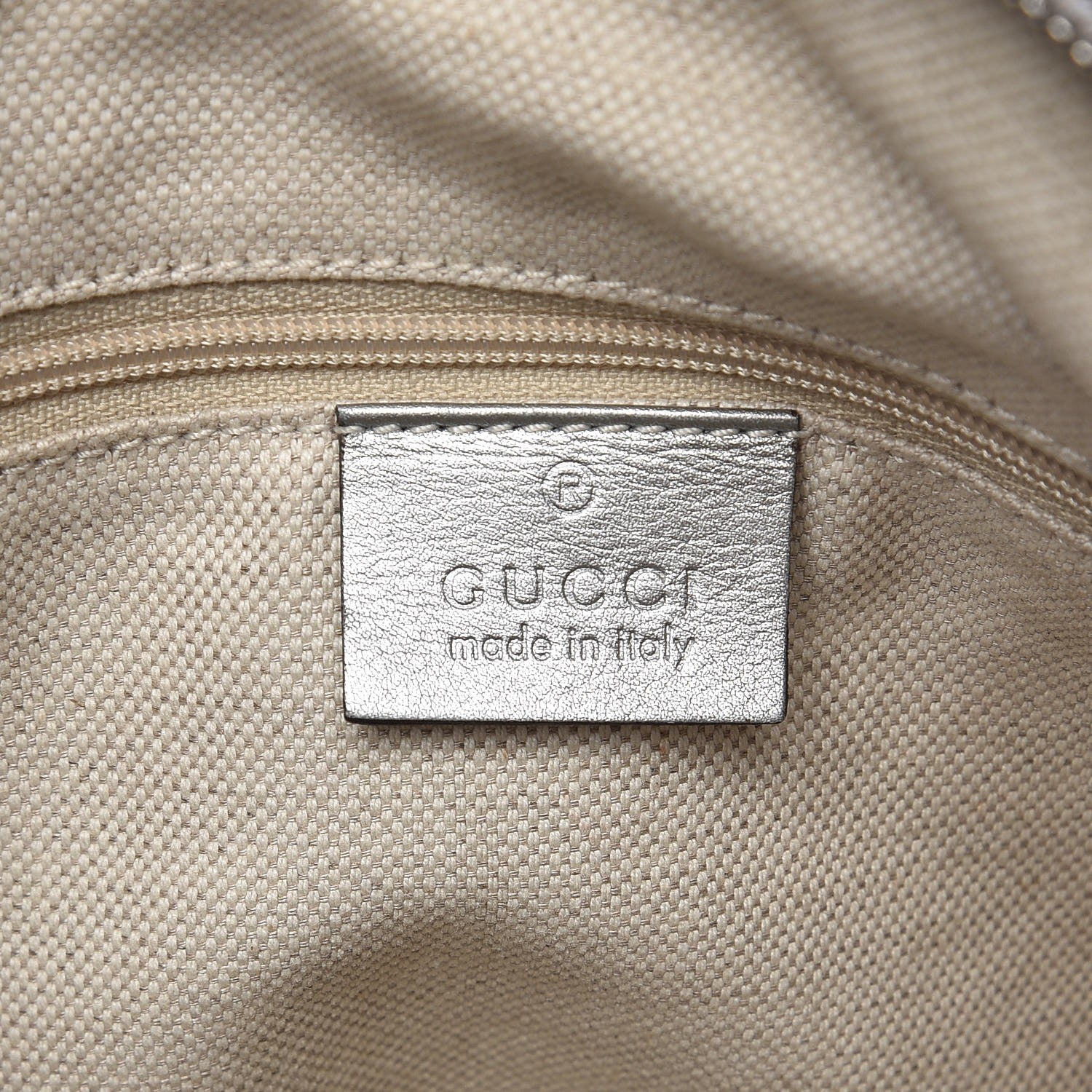 Gucci Guccissima Small D Gold Ring Messenger Silver 6 of 11