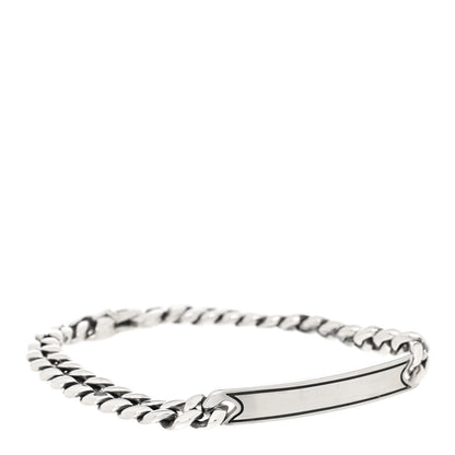 David Yurman Sterling Silver Micro Curb Chain ID Bracelet 3 of 5