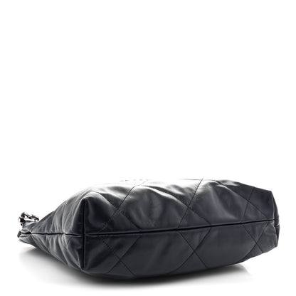 Chanel Shiny Calfskin Quilted Small Chanel 22 Navy 4 of 10