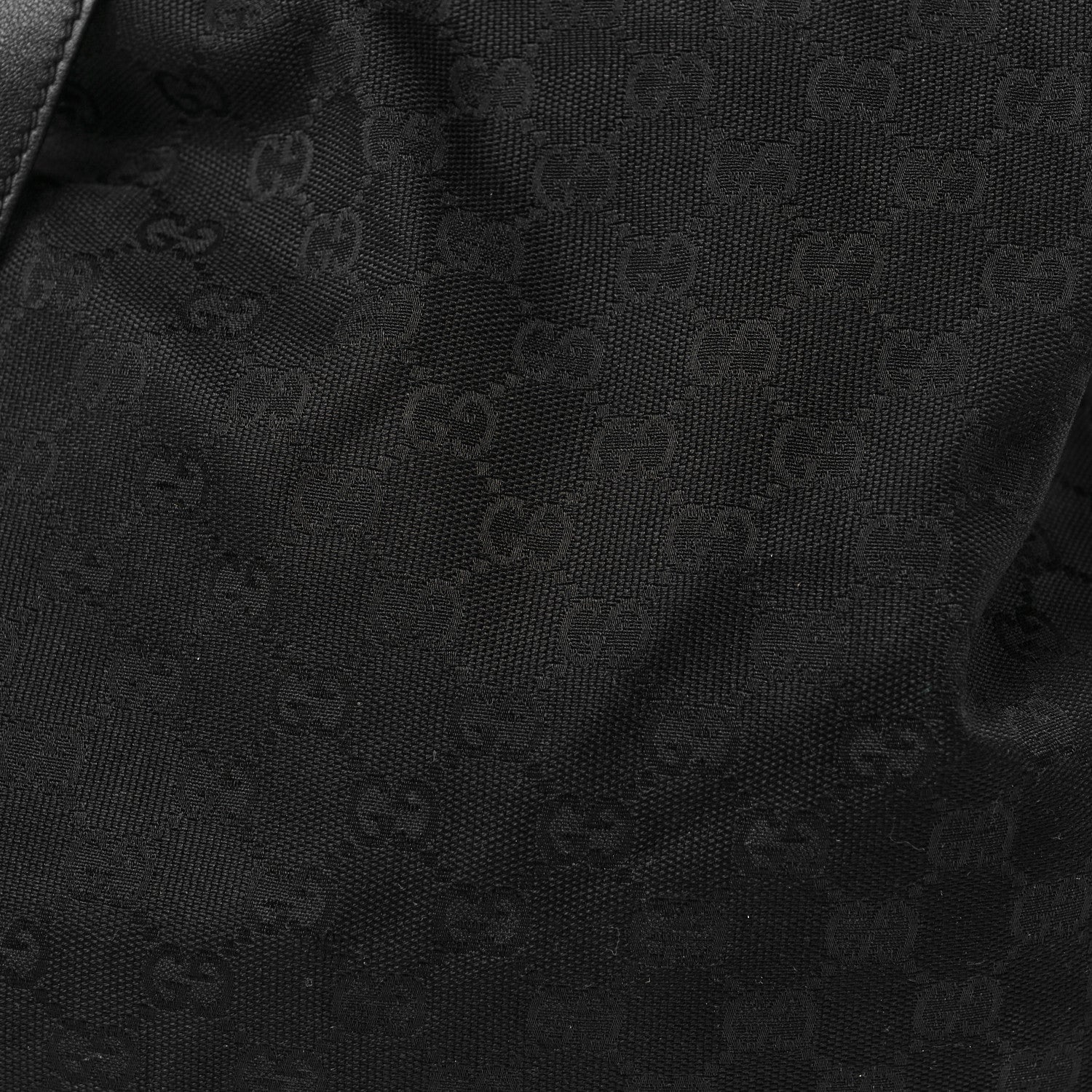Gucci Monogram Medium Peggy Bamboo Top Handle Bag Black 8 of 14
