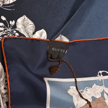 Gucci Silk Wondergarden Monogram Square Scarf 4 of 7