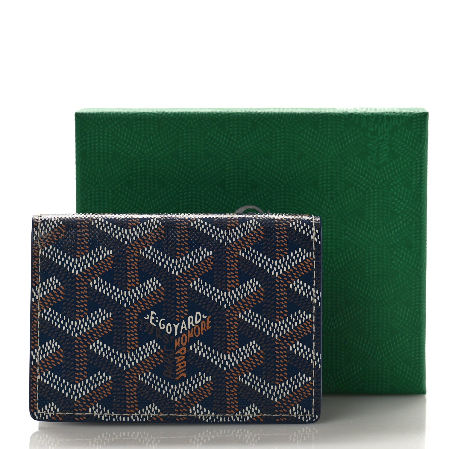 Goyard Goyardine Business Card Holder Navy 9 of 9