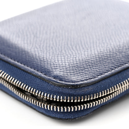 Hermes Epsom Silk'In Compact Wallet Bleu Saphir 13 of 15