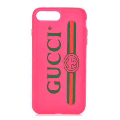 Gucci Rubber Print iPhone 7/8 Plus Case Pink 1 of 7