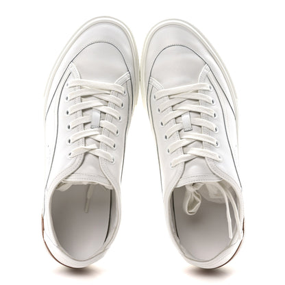 Hermes Calfskin Mens Get Sneakers 42 White 3 of 9