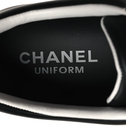 Chanel Calfskin CC Womens Sneakers 40 Black 8 of 8
