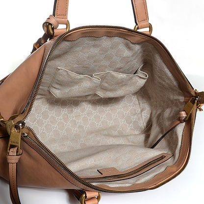 Gucci Leather Web Medium Rania Top Handle Bag Khaki 5 of 11