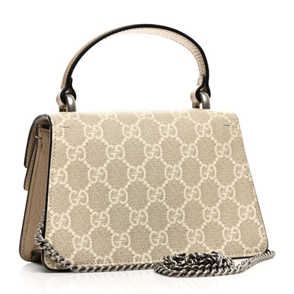 Gucci GG Supreme Monogram Mini Dionysus Top Handle Bag Beige Mystic White Oatmeal 3 of 10