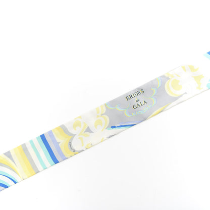 Hermes Silk Brides De Gala Shadow Twilly Gris Jaune Soufre 3 of 3