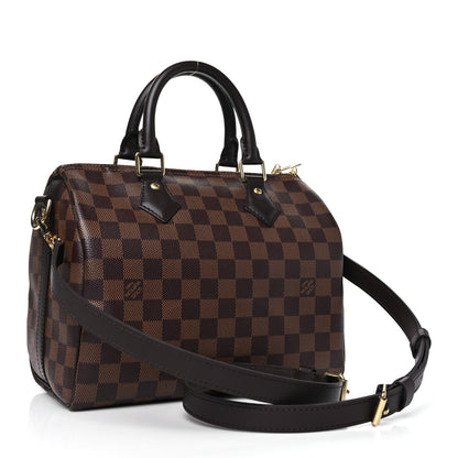 Louis Vuitton Damier Ebene Speedy Bandouliere 25 3 of 9