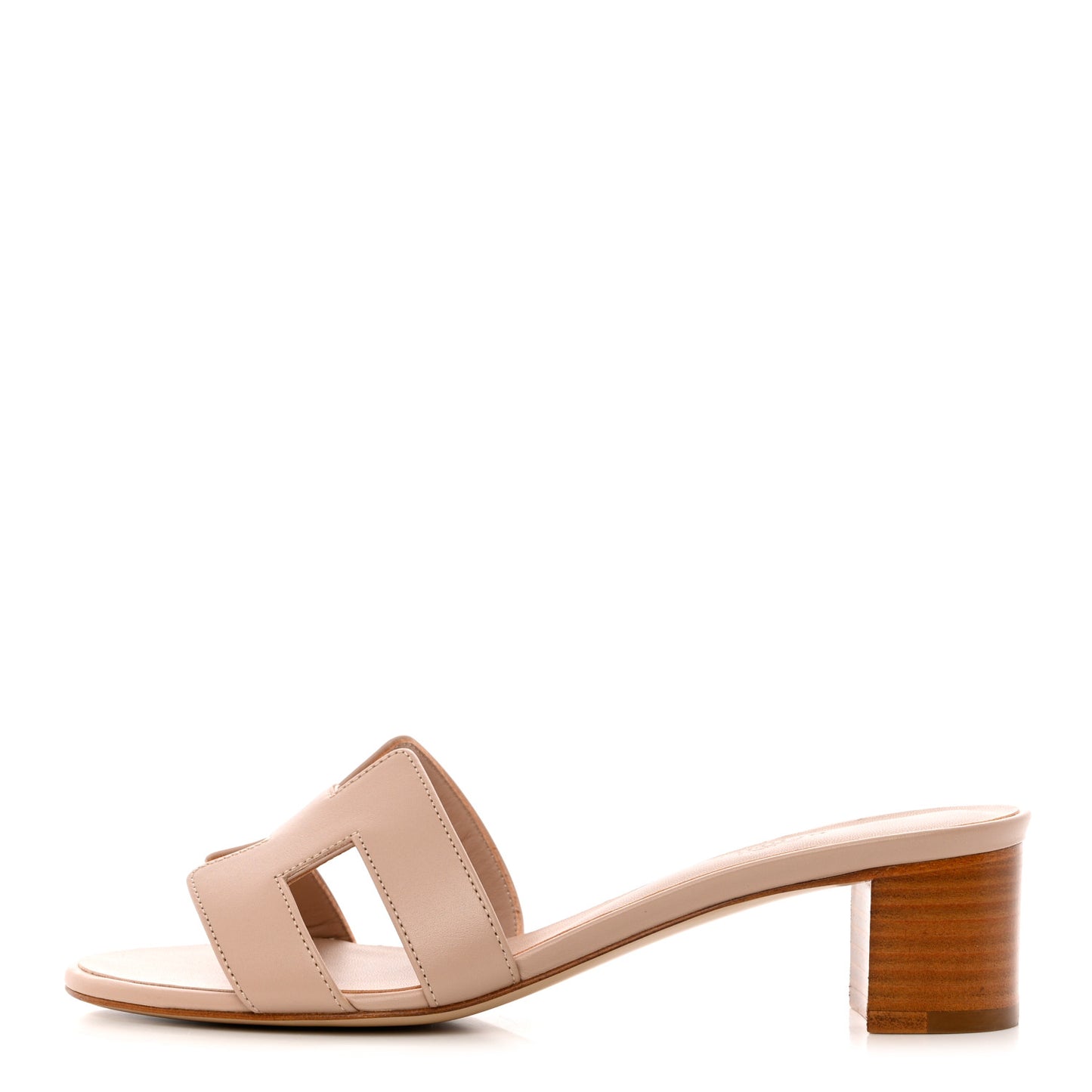 Calfskin Oasis Sandals 38 Beige Nude