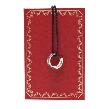 Cartier 18K White Gold Cord 7mm Astro LOVE Pendant Necklace 7 of 7