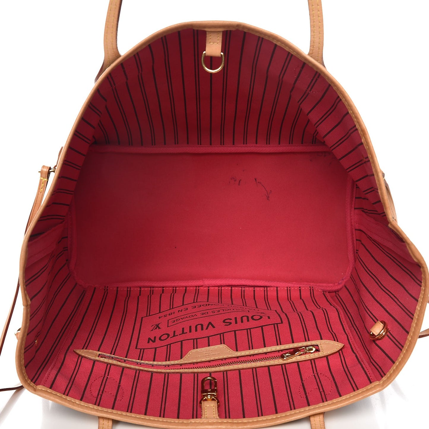 Monogram Bay Neverfull MM Rose Ballerine Poppy