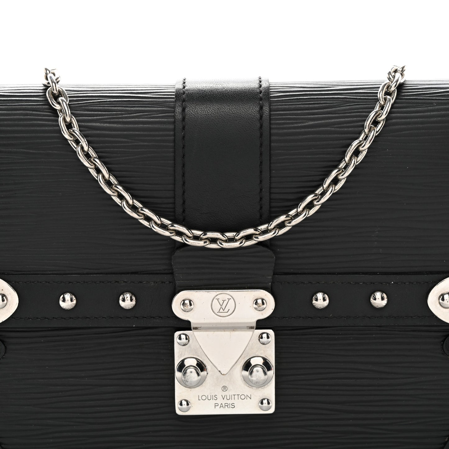 Epi Trunk Chain Wallet Black
