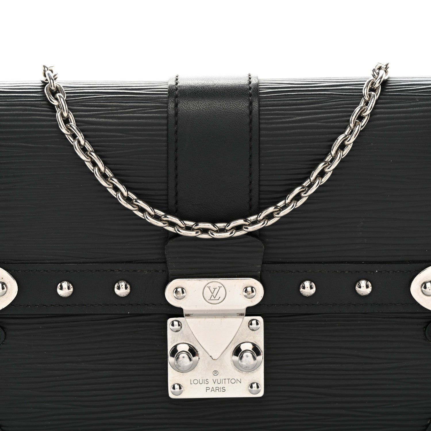 Louis Vuitton Epi Trunk Chain Wallet Black 7 of 11