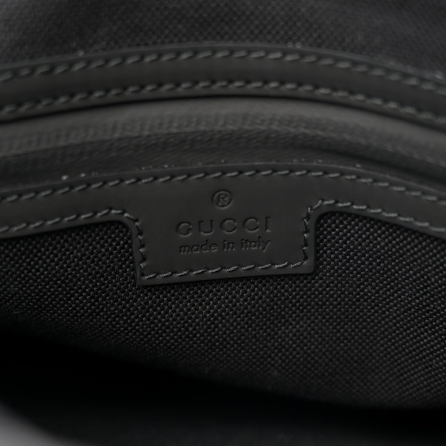 Calfskin Rubber Effect Tall Convertible Tote Black