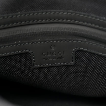 Gucci Calfskin Rubber Effect Tall Convertible Tote Black 6 of 10