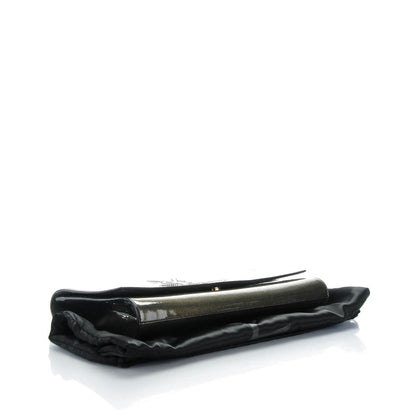 Saint Laurent Patent Large Belle De Jour Clutch Green 4 of 7