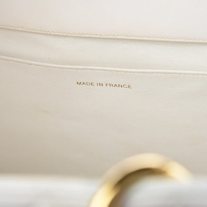 Chanel Calfskin Quilted Shopping Tote White 7 of 18
