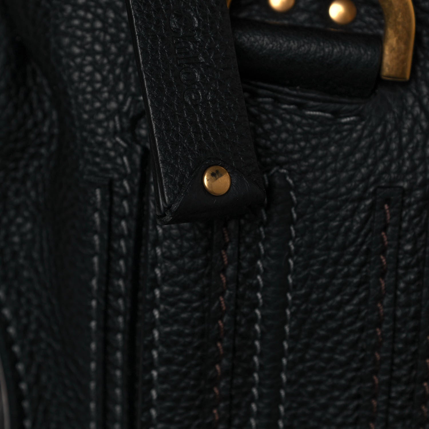 Chloe Calfskin Large Marcie Satchel Black 12 of 12