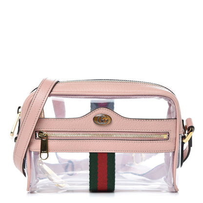 Gucci Vinyl Web Mini Ophidia Transparent Shoulder Bag Perfect Pink 1 of 9
