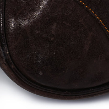 Christian Dior Calfskin Large Gaucho Double Saddle Bag Brown 5 of 30