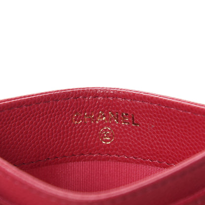 Chanel Caviar Camellia Embossed Card Holder Fuchsia 5 of 8
