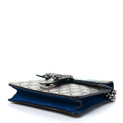 Gucci GG Supreme Monogram Blooms Mini Dionysus Shoulder Bag Beige Navy Vintage Blue 8 of 9