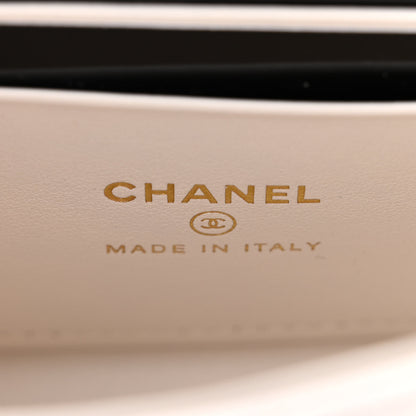 Chanel Caviar Quilted Coco Handle Clutch With Chain White 6 of 11