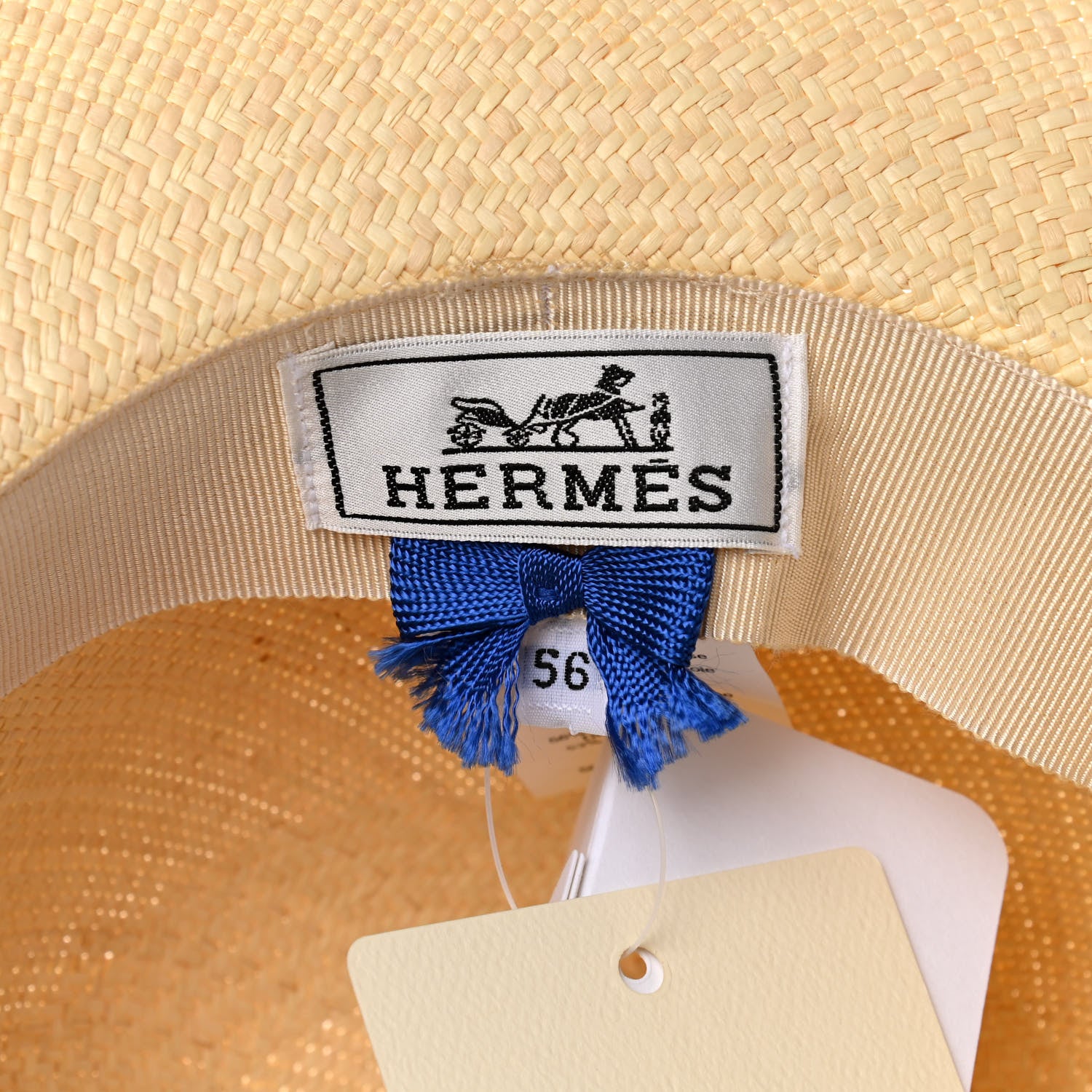 Hermes Panama Straw Brisa Brides De Gala Hat 56 Naturel Multicolore 8 of 9