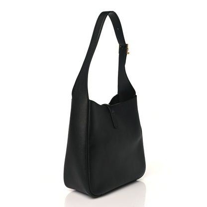 Saint Laurent Smooth Calfskin Small Le 5 A 7 Soft Hobo Black 2 of 7