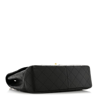 Chanel Caviar Quilted Jumbo Single Flap Black 4 of 14