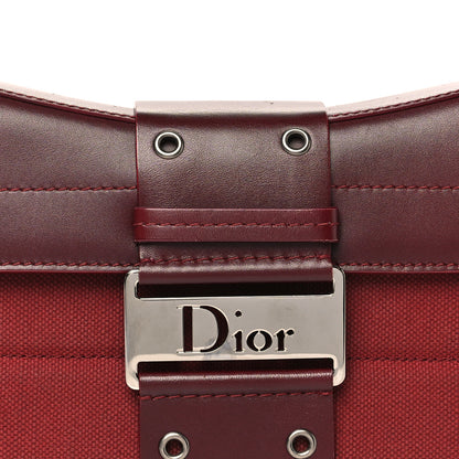Christian Dior Canvas Calfskin Street Chic Columbus Ave Burgundy 8 of 12