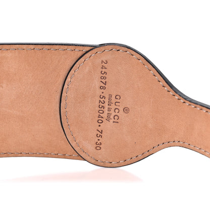 Gucci Calfskin Horsebit Belt 75 30 Black 6 of 6