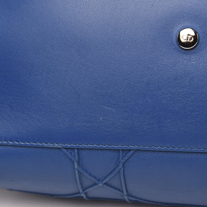 Christian Dior Lambskin Cannage Granville Polochon Blue 12 of 15