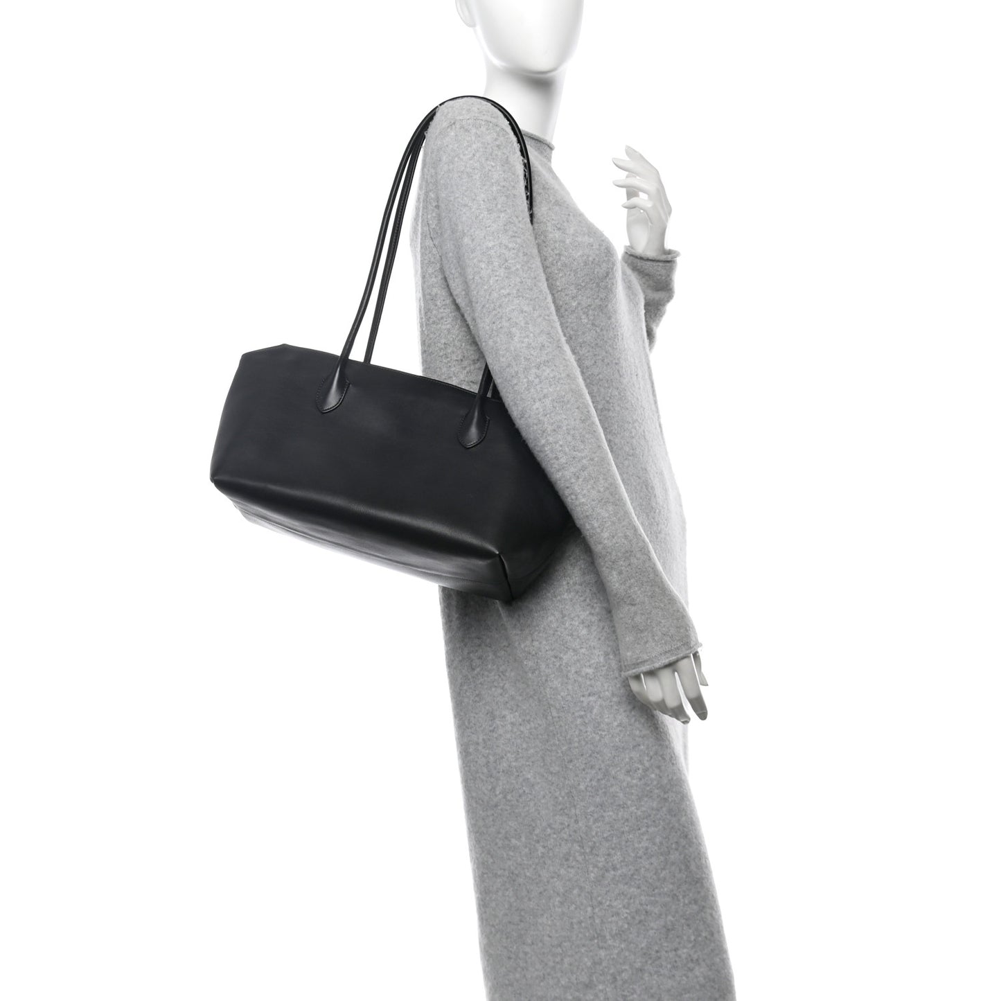 Grained Calfskin Terrasse Bag Black