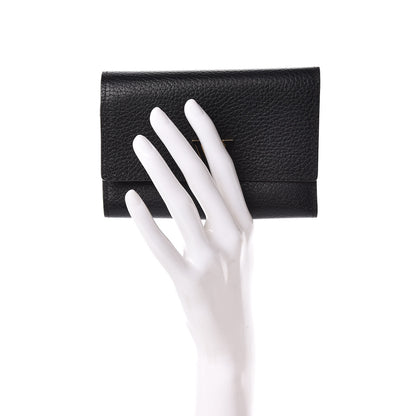 Louis Vuitton Taurillon Capucines Compact Wallet Black 2 of 8