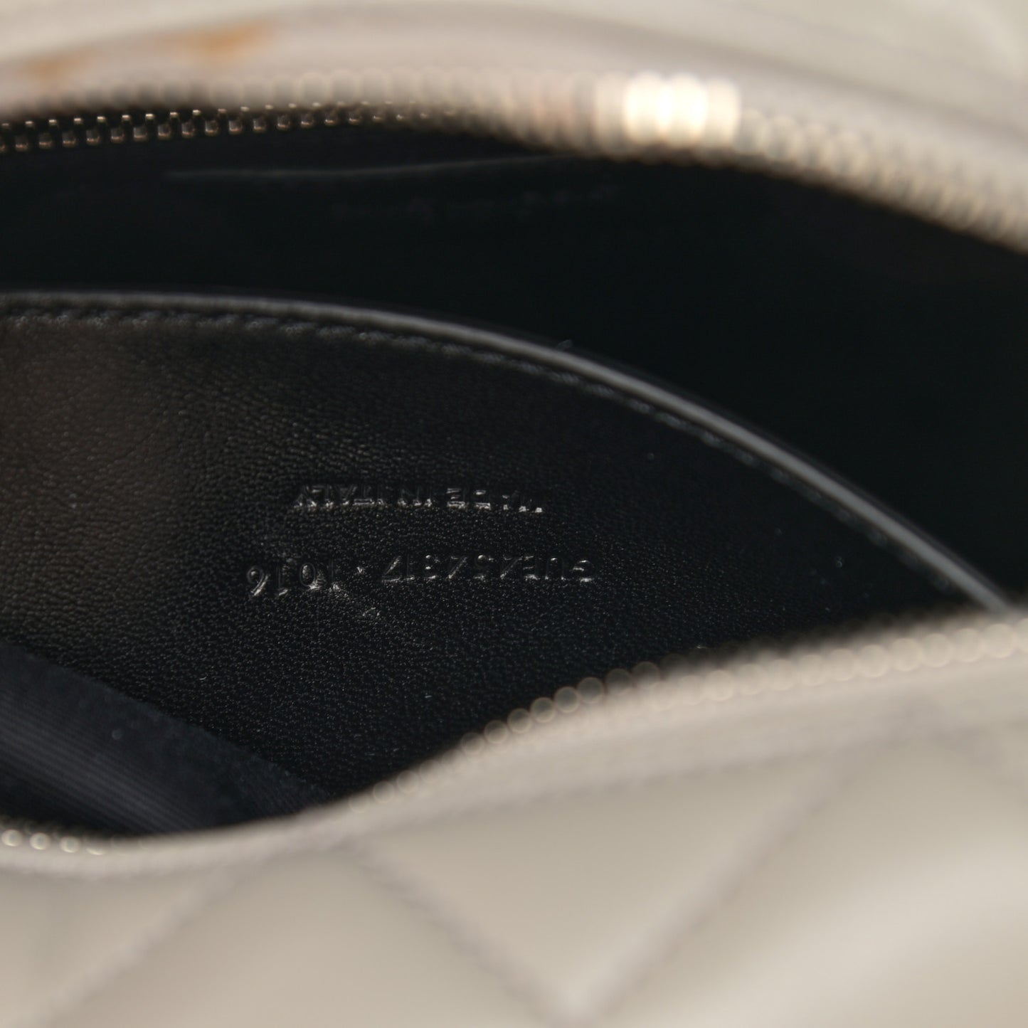 Calfskin Y Quilted Monogram Small Loulou Bowling Bag Light Gray