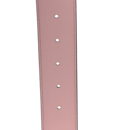 Gucci GG Supreme Monogram Plutone Calfskin Enamel Double G 40mm Belt 85 34 Beige Ebony Mystic White Perfect Pink 4 of 4