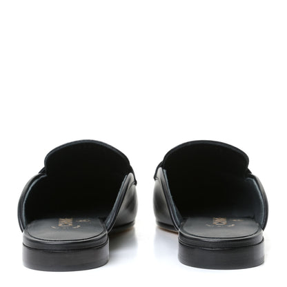 Chanel Lambskin Pearl CC Mules 36 Black 5 of 12