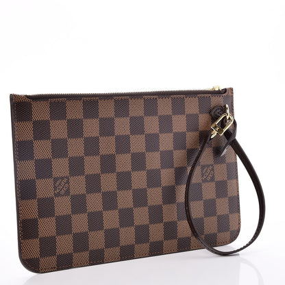 Louis Vuitton Damier Ebene Neverfull MM GM Pochette 3 of 9