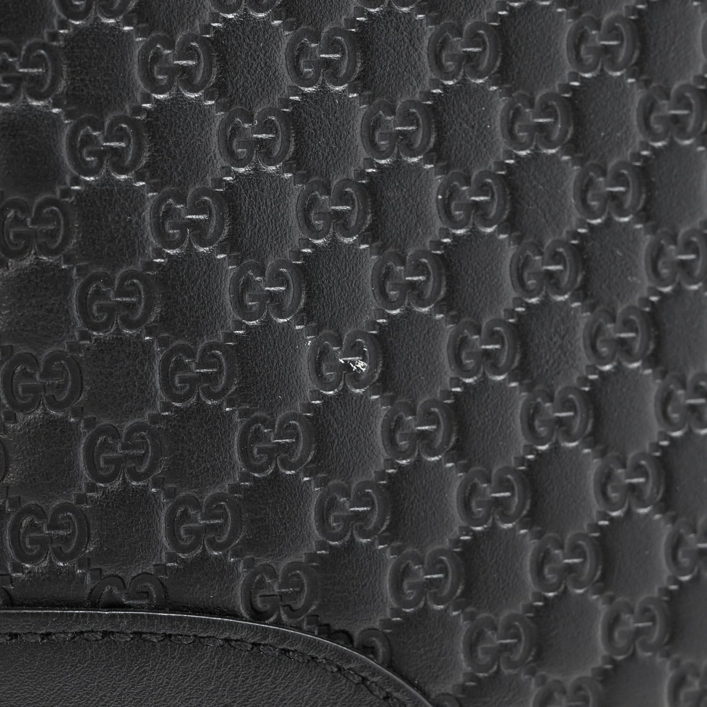 Microguccissima Mini Bree Messenger Bag Black