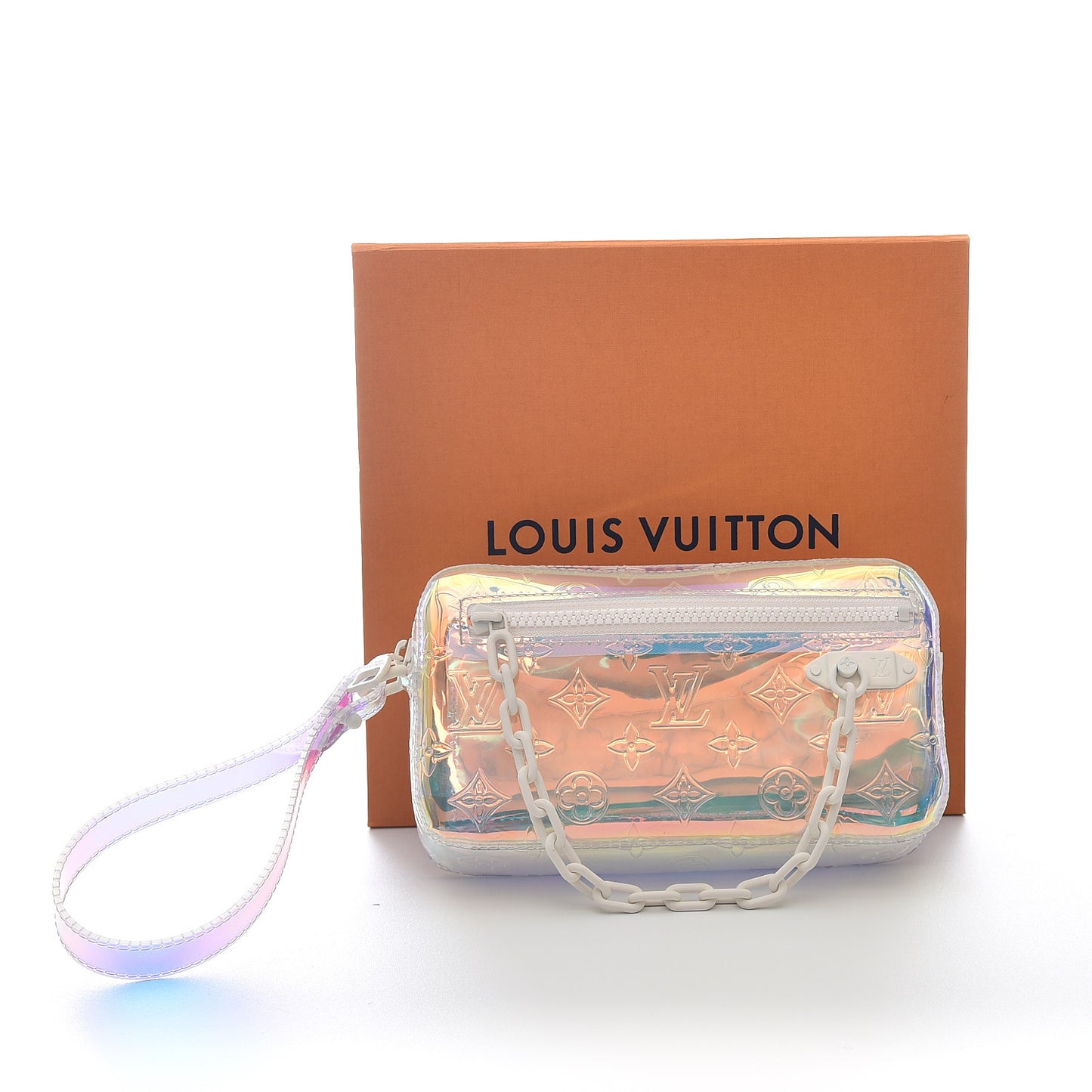 PVC Monogram Pochette Volga Iridescent Prism