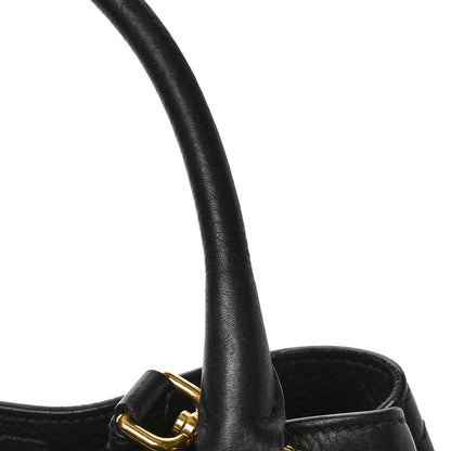 Prada Vitello Daino Tote Black 9 of 10
