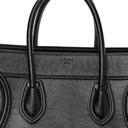 Celine Shiny Goatskin Medium Phantom Luggage Black 6 of 12