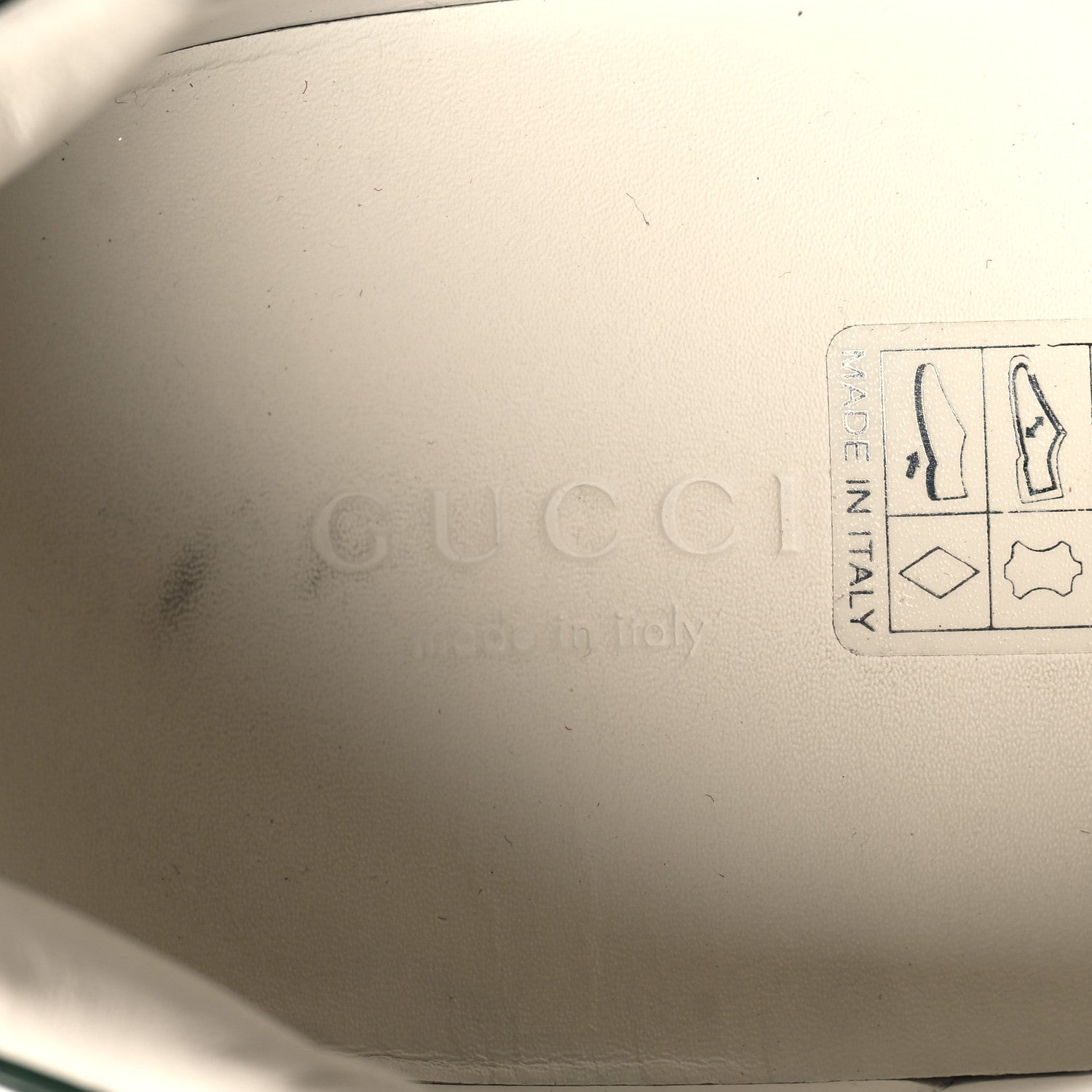 Gucci Calfskin Crocodile Web Womens Ace Sneakers 37 White Green 8 of 9