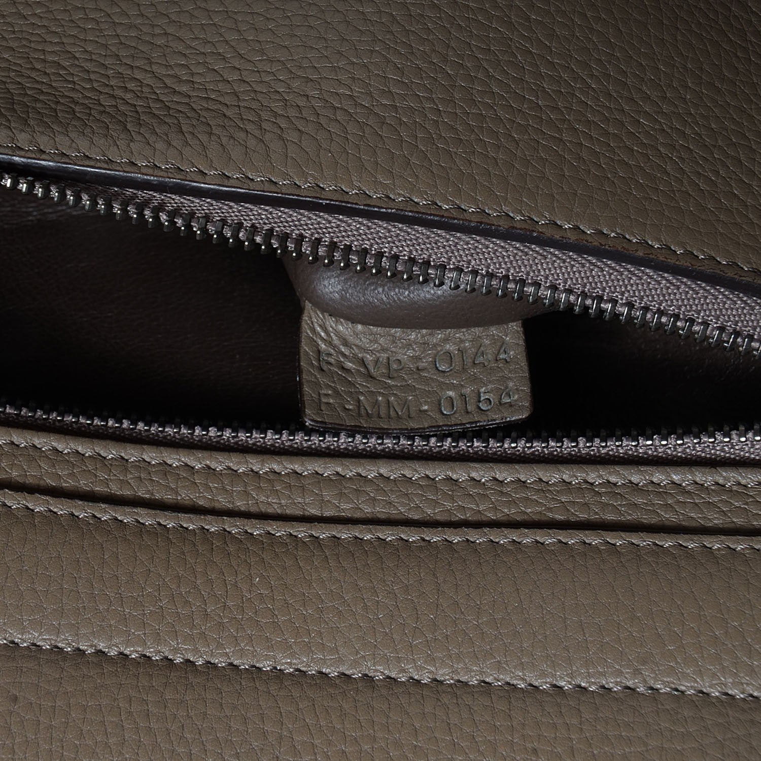 Celine Drummed Calfskin Suede Medium Trapeze Souris 8 of 9